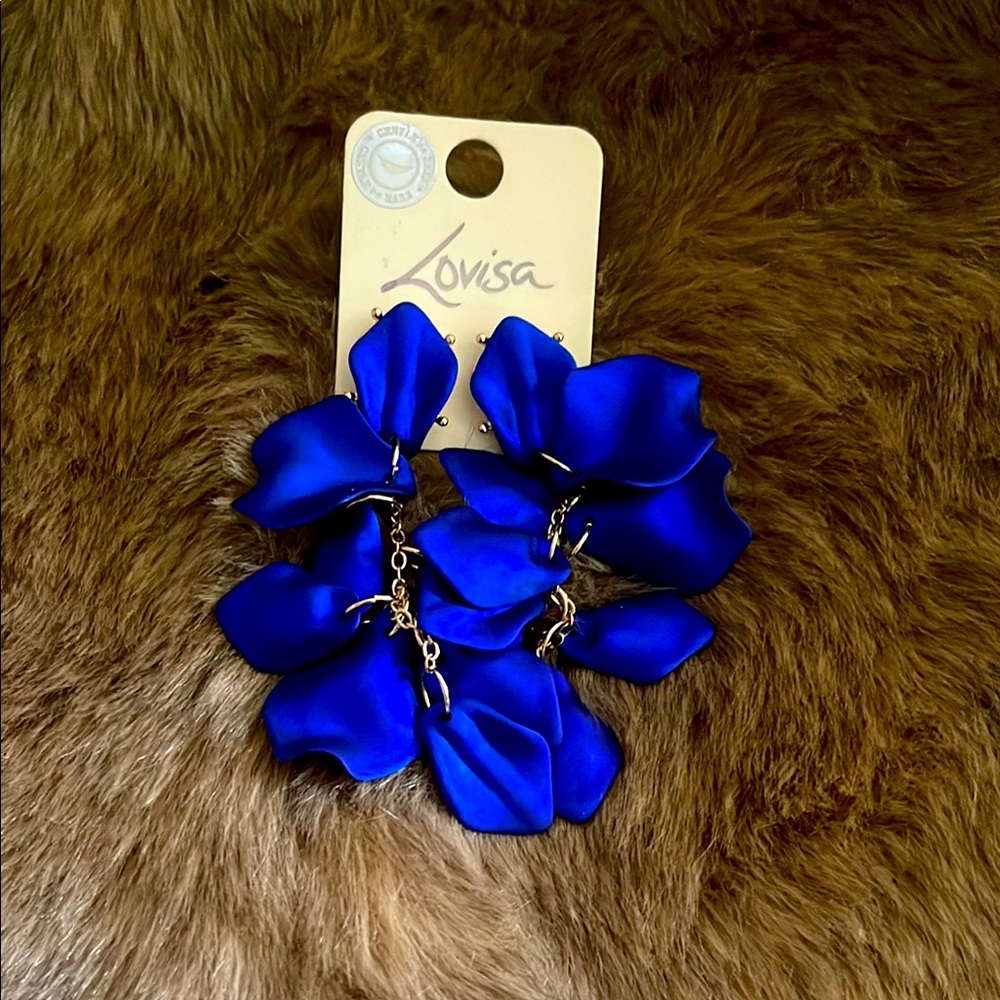 Lovisa Royal Blue Floral Earrings